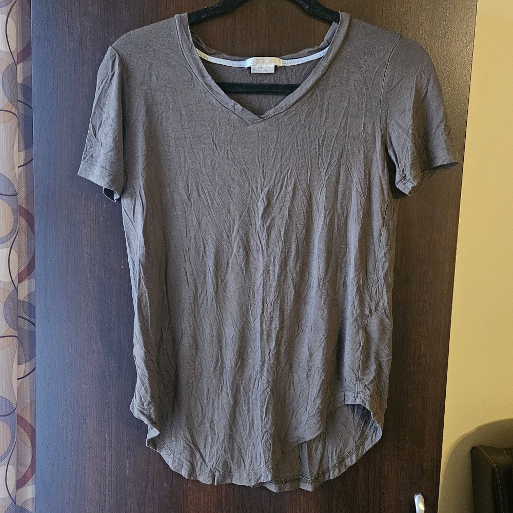 Marlow V-Neck Short Sleeve Tee - Black